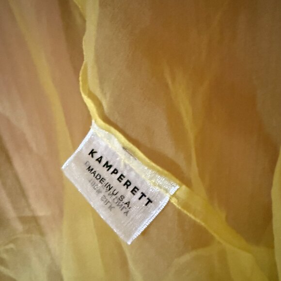 Kamperett Silk Organza Dress, Chartreuse, M - Picture 5 of 5